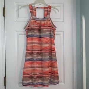 PrAna Cantine Yoga Exercise Sun Dress Peach Bonita